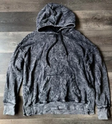 Sundry Gray Acid Wash Garment Dyed Hoodie Size 2 - Image 1 of 4