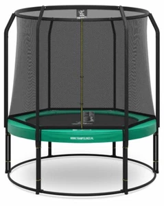 Magic Circle Pro Trampolin 251cm mit Sicherheitsnetz Gartentrampolin Grün - Bild 1 von 10