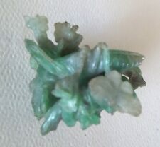 Antique  Jadeite  Jade carved Netsuke Amulet figurine Grasshopper Moth miniature