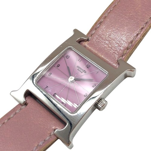 HERMÈS OROLOGIO HERMES HH1.210.531 NMV H OROLOGIO DA POLSO DONNA QUADRANTE ACCIAIO INOX ROSA