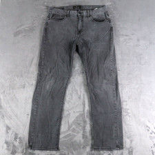 Lucky Brand Mens Jeans 34x30 Gray 221 Original Straight Zip fly Denim