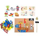 small foot 10226 Hammer game "Pirates" made of wood, cork floor with motives of 