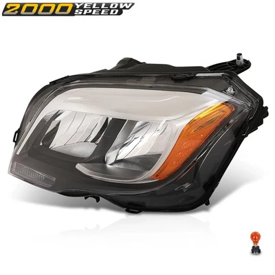 Fit For 2013-2015 Mercedes Benz GLK250 GLK350 Halogen Headlight Left Driver Side Foto 1 de 4