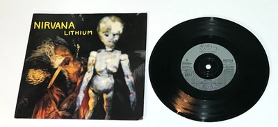 Nirvana " Lithium " Original UK 7" Single Geffen Record Label 1992 - Image 1 of 3