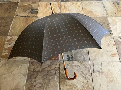 Cole Haan Folding Umbrella Wood Handle Made in Italy - Image 1 of 4
