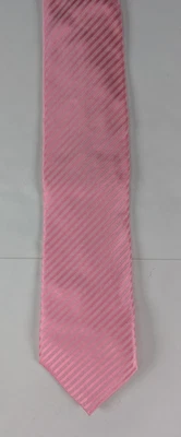 Corbata Donald Trump 58"x3.5" Rosa Rayas 100% Seda Colección Signature Foto 1 de 4