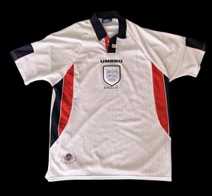 Original Original England 1998 Home Fußball Trikot von Umbro Größe XL - Bild 1 von 13
