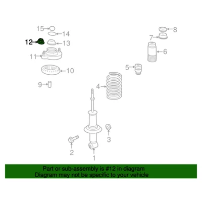 Tuerca de montaje de puntal MF434105 para Mitsubishi Foto 1 de 4