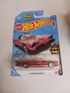 Kroger Exclusive Hot Wheels Rare - 1966 TV Series Batmobile (Pink/Red)  - Picture 1 of 1