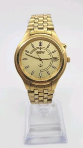 Seiko 5M42-0A19 Kinetic Sports 100 Herrenuhr goldfarbenes Saphirglas " - Bild 1 von 8