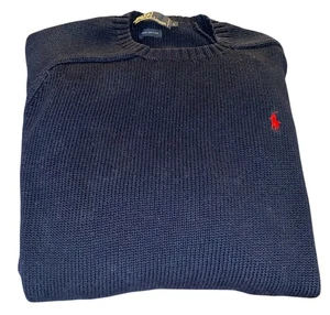 Ralph Lauren 90er Jahre Blau Pullover Sweater Herren Large - Bild 1 von 6