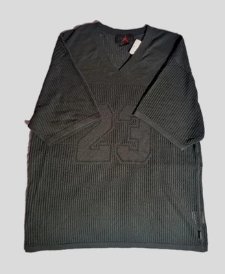 CAMISETA DE PUNTO AIR JORDAN TOP OFF-NOIR/GRIS HUMO OSCURO PARA HOMBRE TALLA L. HQ0766-045. Foto 1 de 4