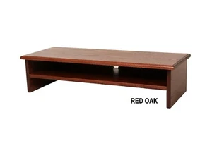 RED Oak "X-Large TRIPLE TIER" TV RISER-36" w x 14" d x 8"high-by syracusetvriser - Picture 1 of 9