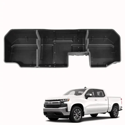 Black Underseat Storage Box for 20-25 Chevy Silverado 19-25 GMC Sierra CREW CAB - Image 1 of 4