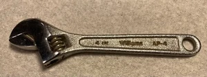 Chiave regolabile vintage Williams 4” pollici AP-4 portachiavi strumento pulito buono funzionante - Foto 1 di 5