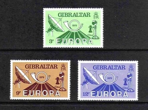 Gibraltar 1979 Europa "Communications" complete set of 3 values (SG 420-422) MNH - Picture 1 of 1