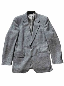 Vintage Burberrys Made In USA Wolle Kariert Blazer Jacke 40“ Brustumfang - Bild 1 von 11