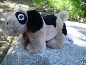 Mervyn's Plush 2000 7" perro Toby marrón y negro etiqueta Tush - Imagen 1 de 1