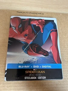 SPIDER-MAN HOMECOMING - US BLU-RAY STEELBOOK NEW & SEALED Reg Free Marvel - Picture 1 of 4