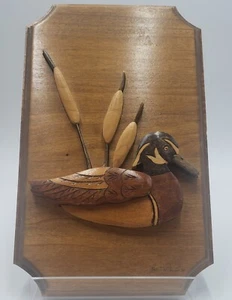 Band Saw Art by Artist Bert Grimes, Signed, Duck Hunting Cabin Core Lakehouse - Picture 1 of 3