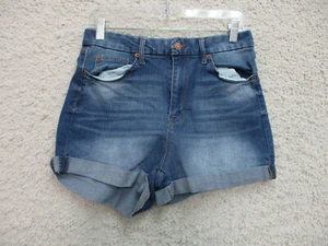 No Boundaries Shorts 13 Womens Juniors Size Blue Denim Cuffed Casual Modern Fit - Picture 1 of 8