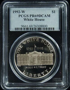 1992-W PCGS PR69DCAM White House Commemorative Dollar - Picture 1 of 1