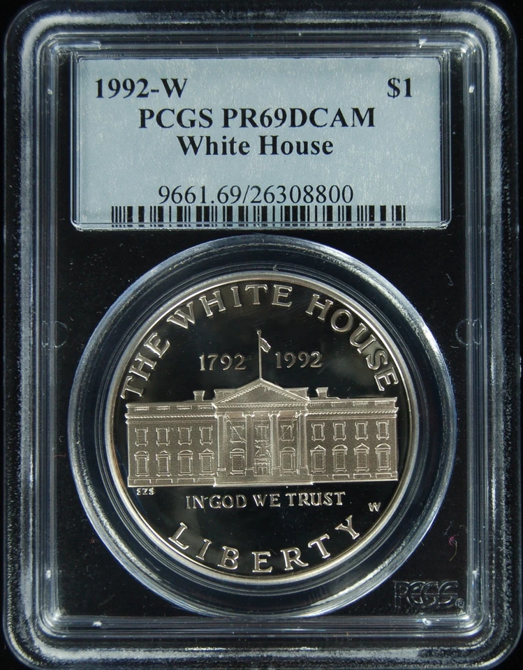 1992-W PCGS PR69DCAM White House Commemorative Dollar - Image 1 of 1