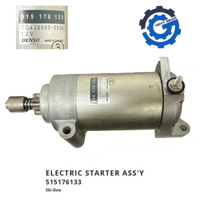 New OEM Ski-Doo Snowmobile Starter Motor For 2002-2010 Ski Doo GSX GTX 515176133 - Image 1 of 4