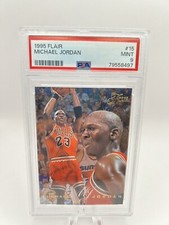 1995 Michael Jordan Fleer Flair #15 PSA 9 Mint Newly Graded HOF Chicago Bulls