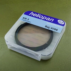 HELIOPAN KR 3 filter Bajonett VI Baj. VI/66 Rolleiflex Rollei 6000 SL66 ☆☆☆☆ - Picture 1 of 2