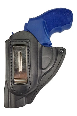 IWB 11Li Leather Revolver Holster fits Taurus 856 black left-handed VlaMiTex - Image 1 of 4