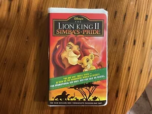 THE LION KING II SIMBA'S PRIDE 1998 Demo VHS, HTF, Rare, Collectible - Picture 1 of 3