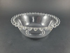 Vintage Imperial Candlewick Mayonnaise Condiment Bowl 5 x 2 1/4" Glass - Picture 1 of 5