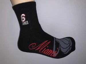 MIAMI HEAT LEBRON JAMES NBA LOGO UOMO CALZE LUNGHE 1/4 GRANDI - Foto 1 di 2