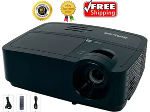 InFocus IN2124x DLP Projector 4200 ANSI Home Theater Full HD 3D HDMI w/Bundle - Picture 1 of 8