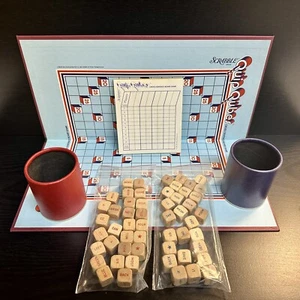 SCRABBLE Quip Qubes Cross Sentence gioco da tavolo 1981 vintage raro e completo - Foto 1 di 11
