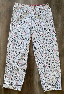 VICTORIA'S SECRET flannel snowflake pajama sleep pants~ladies size M~medium - Picture 1 of 4