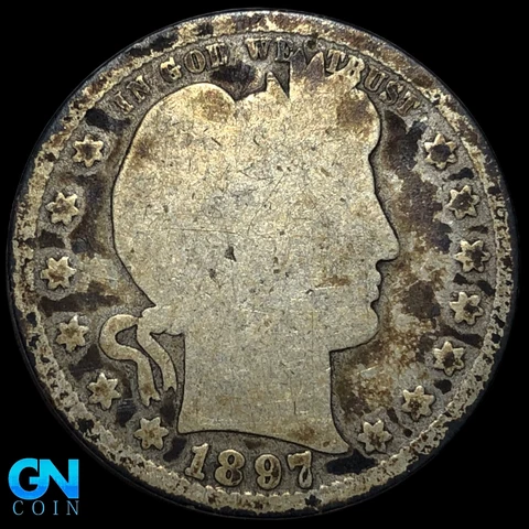 1897 S Barber Quarter   #K8758 Cover