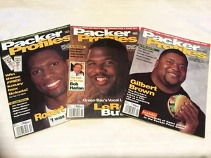 3 NFL Packer Profiles Magazines Leroy Butler Gilbert Brown Robert Brooks (U71) - Picture 1 of 4
