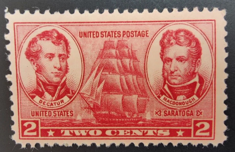 Scott #791  - 2 Cent Stamp Decatur and MacDonough  MNH 1937 - Image 1 of 1
