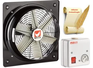 Axialventilator Wand Fenster Lüfter Industrie 8200m³/h Metall mit Drehzahlregler - Bild 1 von 6