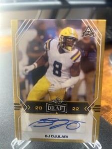 2022 Leaf Draft - Autographs Gold #BA-BJO BJ Ojulari