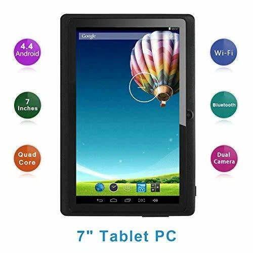 Haehne 7 Pollici Tablet PC, Google Android 4.4 Quad Core, 512MB RAM 8GB ROM, Dop - Immagine 1 di 1