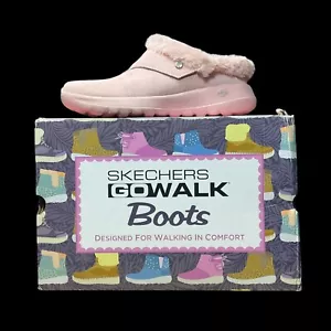 Skechers On-the-GO Joy Suede and Faux Fur Clogs Blissful Blush NEW IN BOX SIZE 7 - Picture 1 of 8