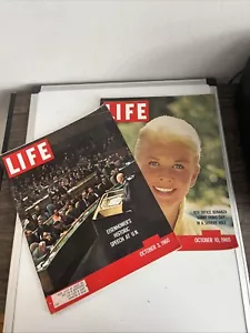 2 1960 Life Magazines October Doris Day Eisenhower United Nations Advertising - Picture 1 of 21