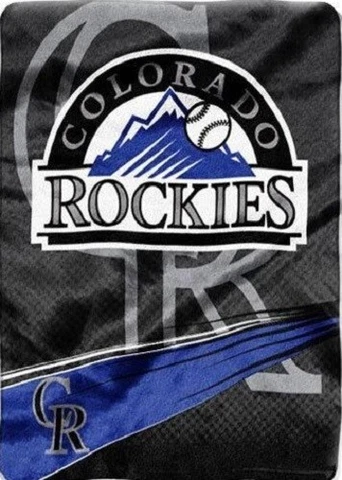 Colorado Rockies MLB 60" x 80" Blanket Thick Soft Plush Cover