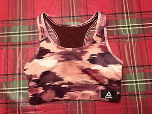 Reggiseno sportivo Reebok donna taglia SMALL S 24" petto rosa/viola - Foto 1 di 5