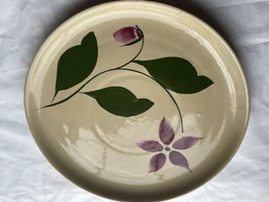 Vintage Watt USA Pottery Star Flower 15 In. Round Serving platter Or chop. Beige - Picture 1 of 7