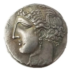 Silver Plated Antique Crafts Ancient Greek Coins- Copy Coin for Collection #3387 - Picture 1 of 6