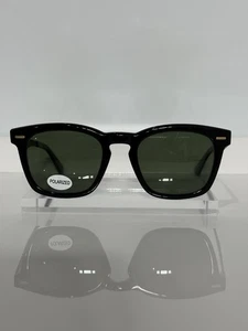 Gafas de sol Calvin Klein CK21517 negras cuadradas acetato con polarizadas verdes personalizadas - Imagen 1 de 6